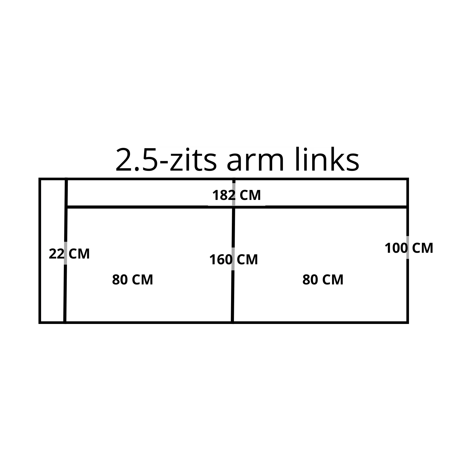 afbeelding van Leren elementenbank Flow - element 2.5 zits arm links